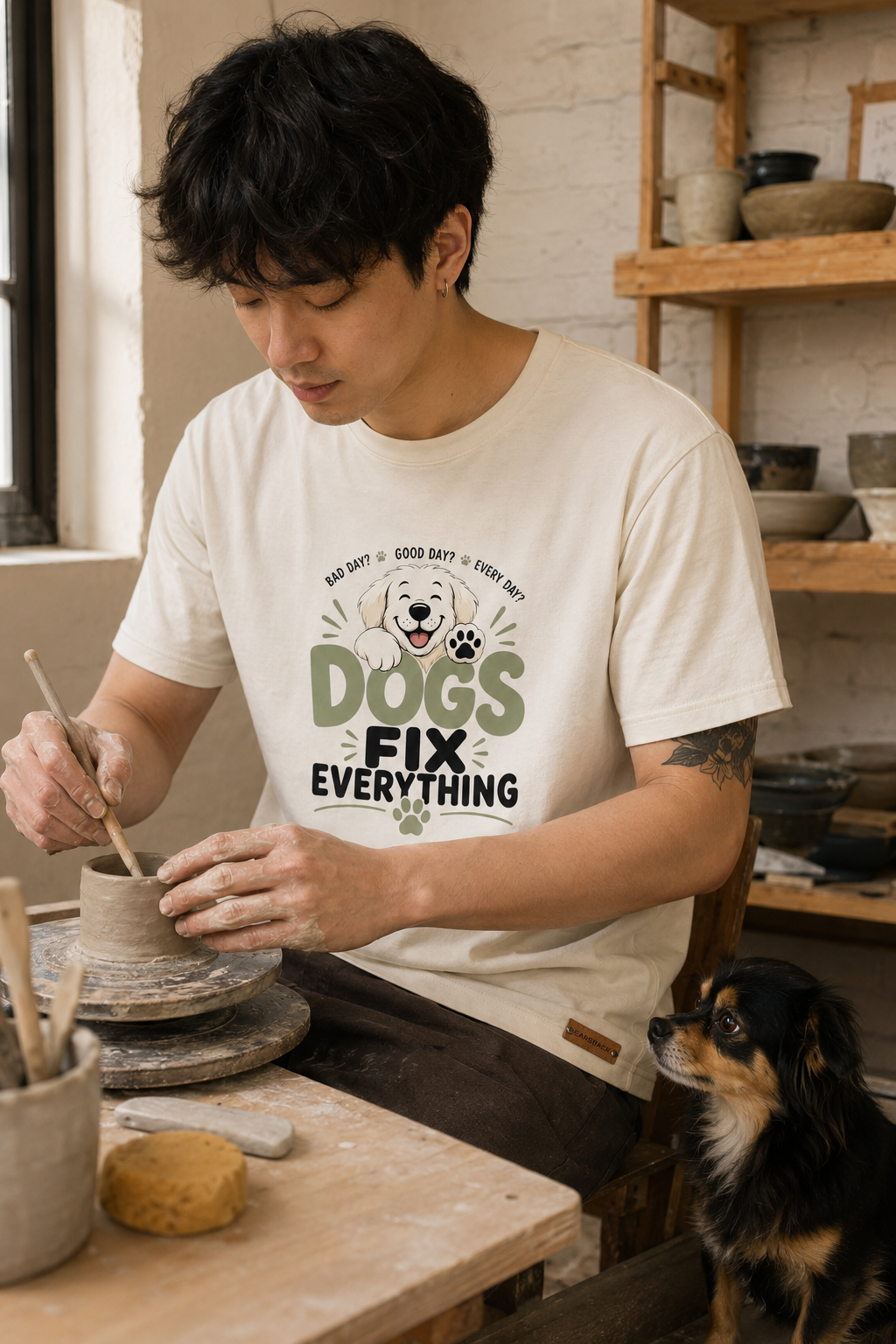 Dogs Fix Everything Dog Lover T-Shirt
