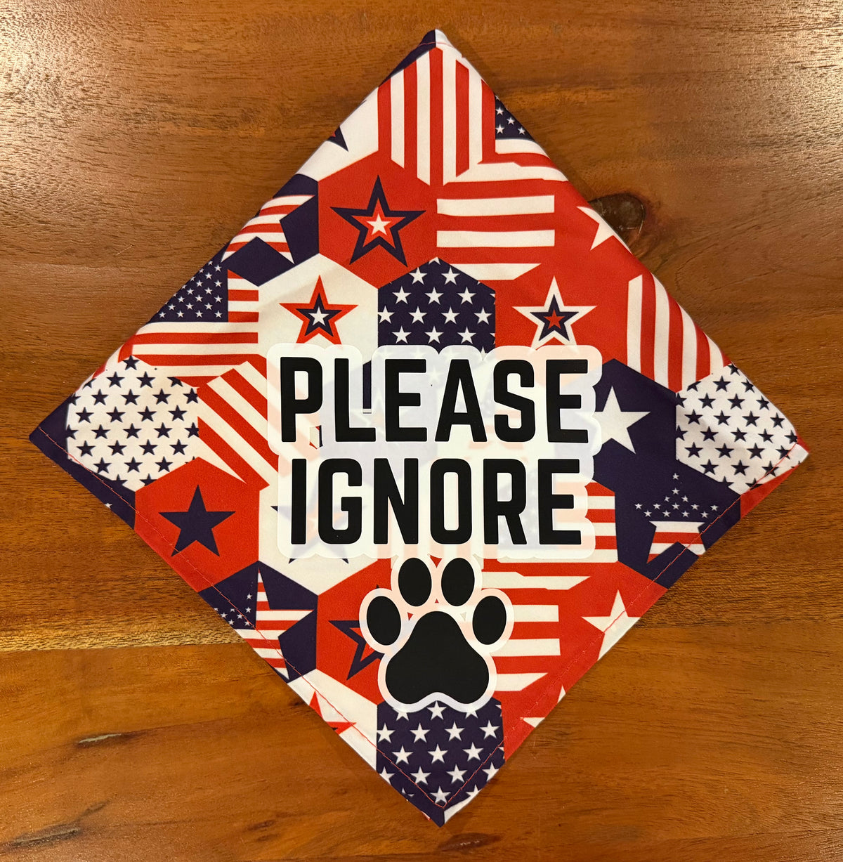 Please Ignore Americana Dog Bandana | EARSBACK