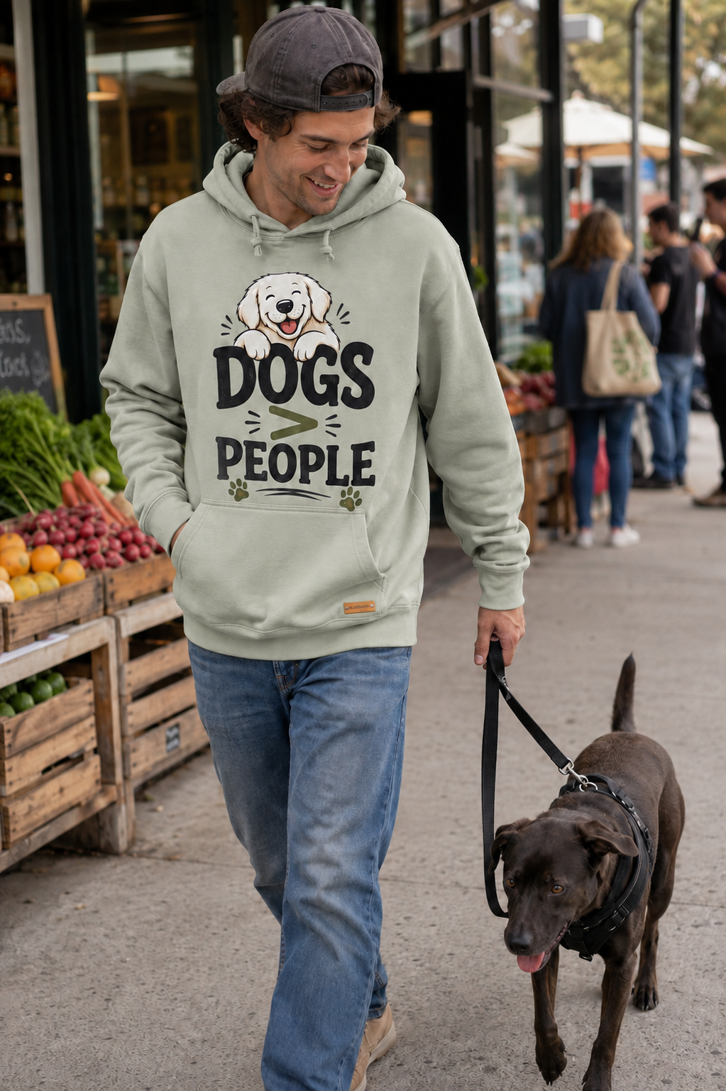 Dogs > People Hoodie