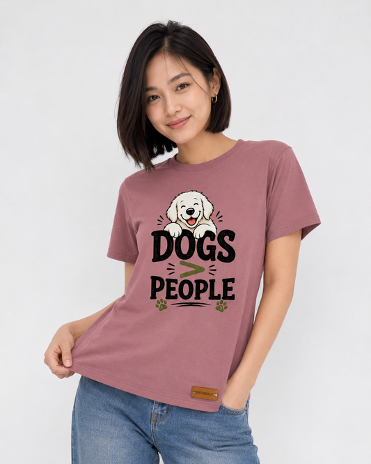 Dogs > People Dog Lover T-Shirt