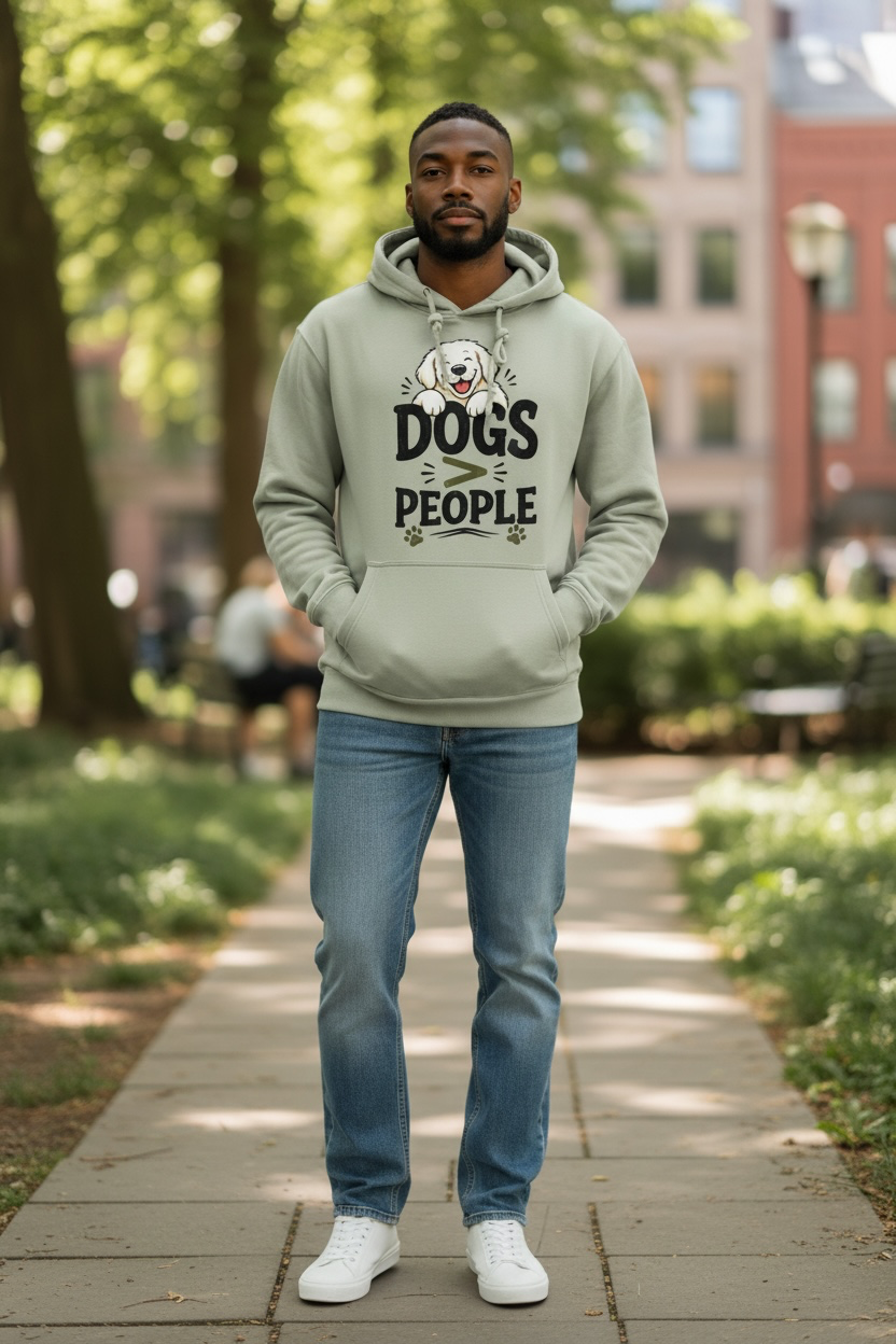 Dogs > People Hoodie
