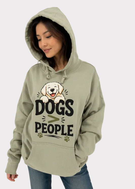 Dogs > People Hoodie