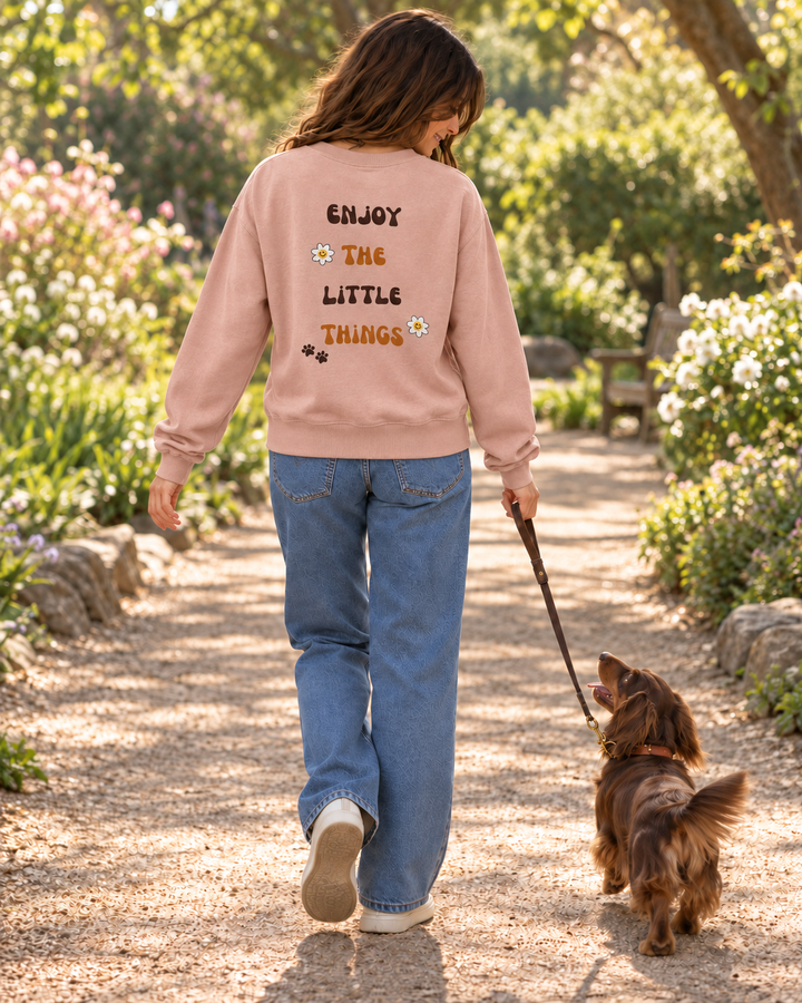 Enjoy the Little Things Dog Lover Crewneck