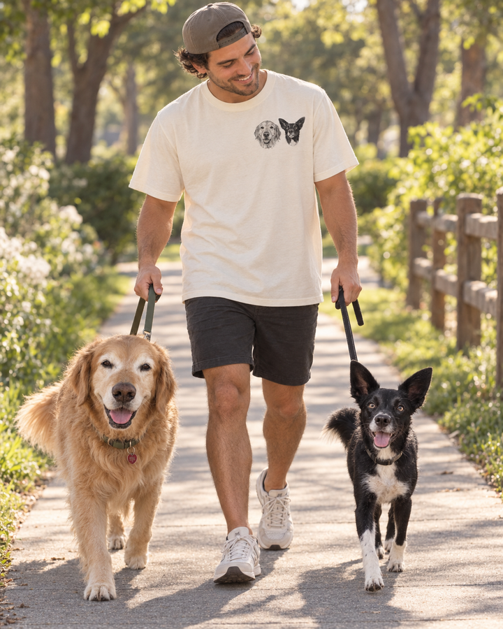 Custom Pet Portrait Your Dog, Your Story T-Shirt