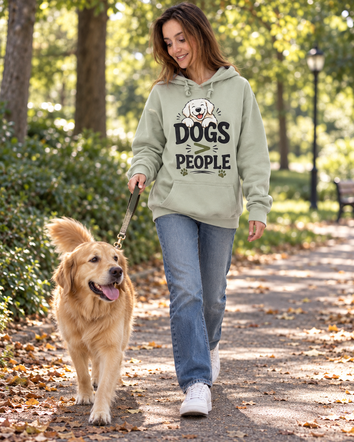 Dogs > People Hoodie