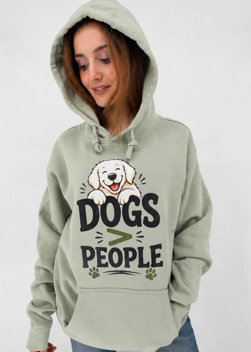 Dogs > People Hoodie