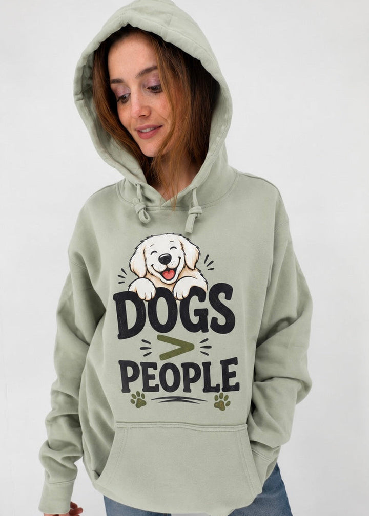 Dogs > People Hoodie