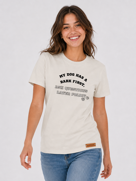 Bark First Policy Dog Parent T-Shirt