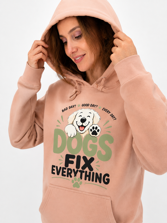 Dogs Fix Everything Hoodie