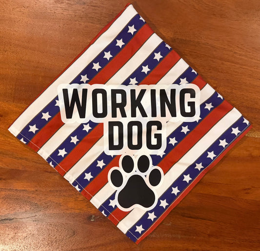 Working Dog Americana Bandana | EARSBACK