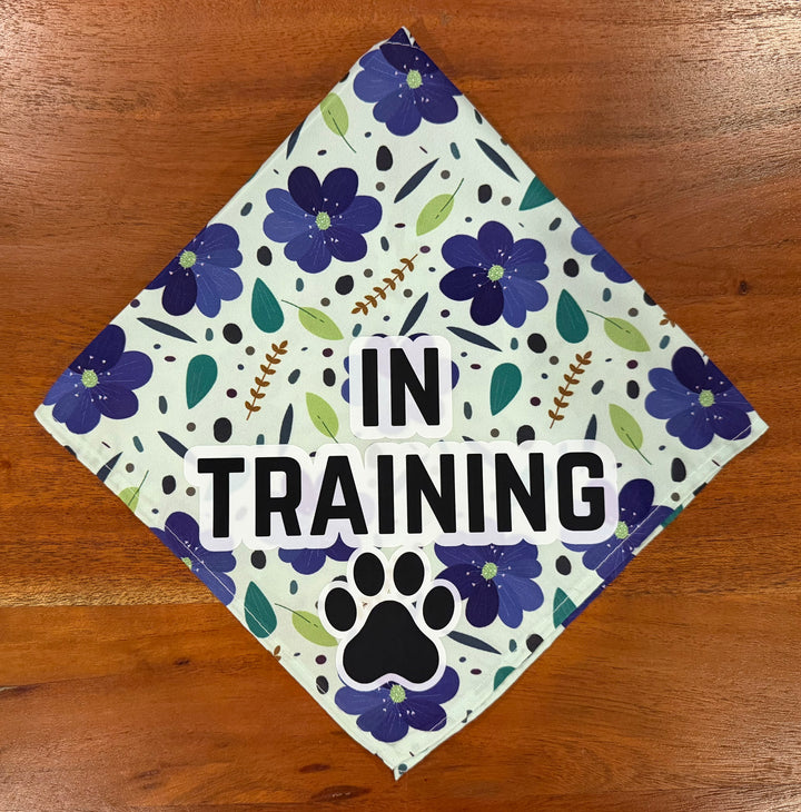 In Training Floral Dog Bandana | 3 Designs
