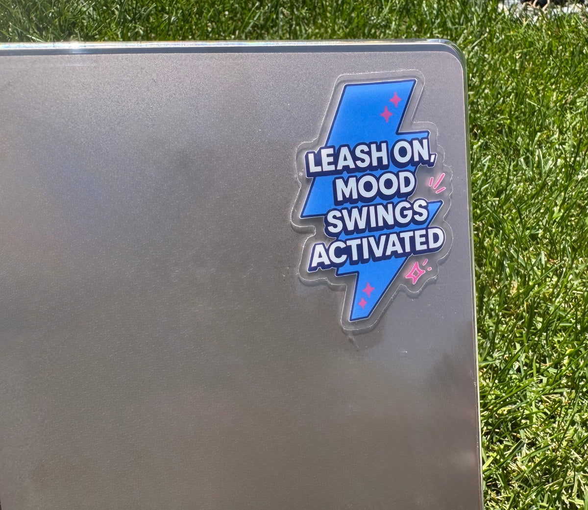 Mood Swings Activated Dog Sticker