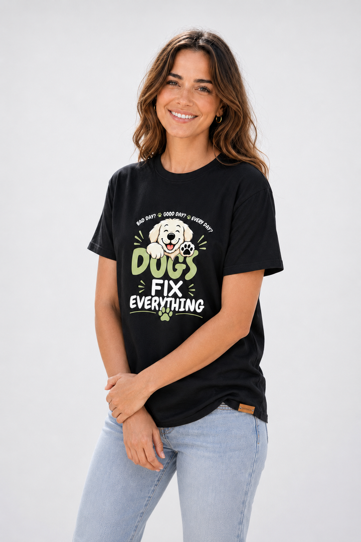 Dogs Fix Everything Dog Lover T-Shirt