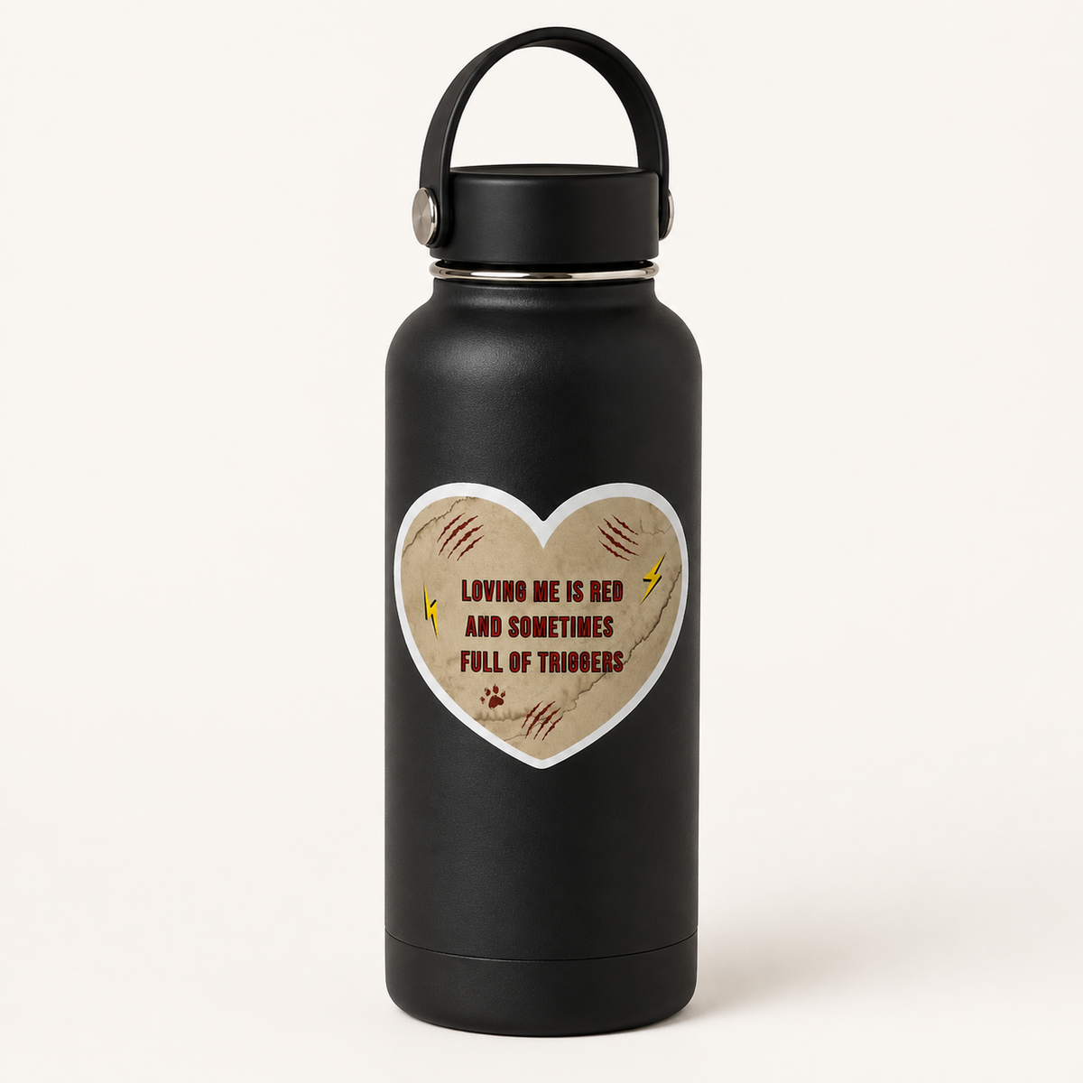 Loving Me Is Red Dog Sticker