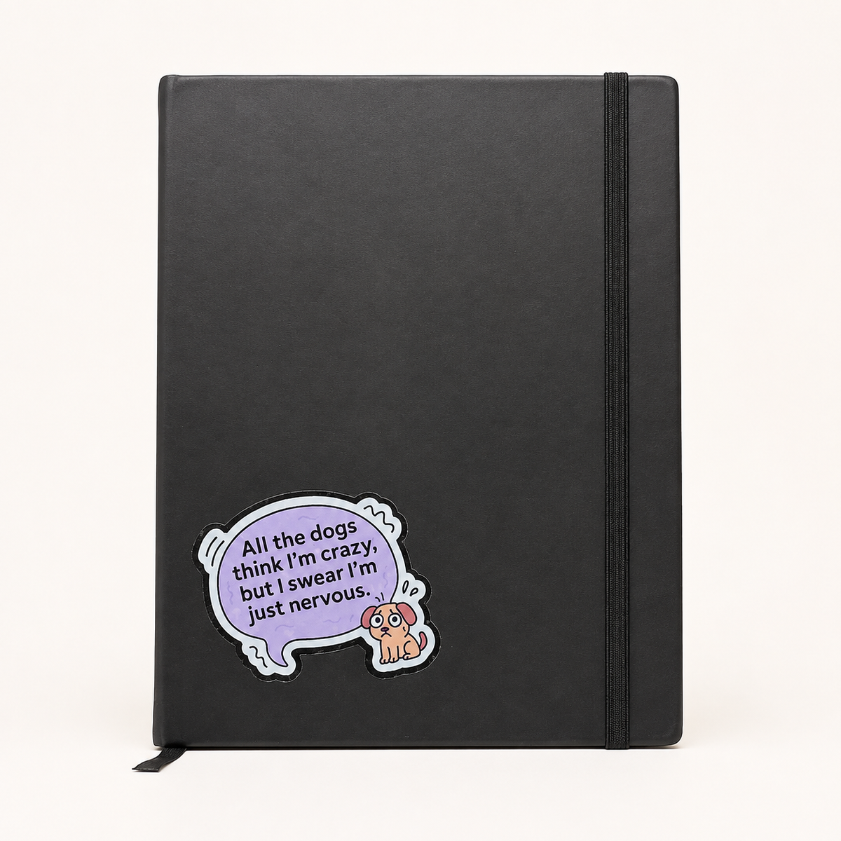 I'm Just Nervous Reactive Dog Sticker