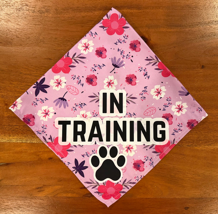 In Training Floral Dog Bandana | 3 Designs