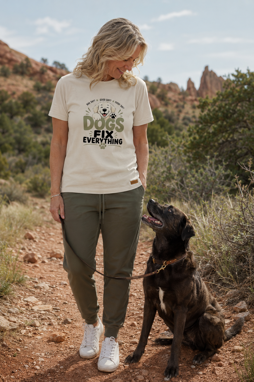 Dogs Fix Everything Dog Lover T-Shirt